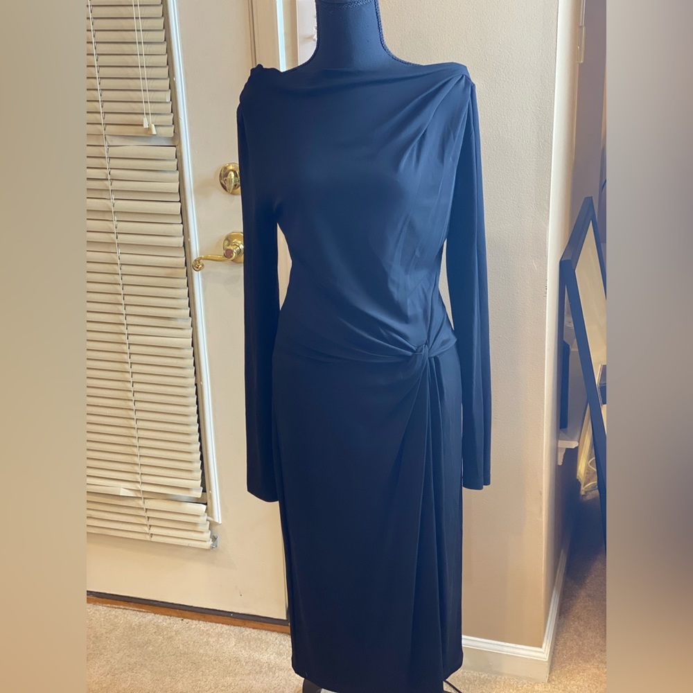 MICHAEL KORS COLLECTION Long Sleeve Black Dress